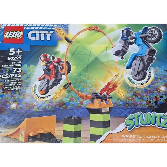 LEGO City Stunt Competition 60299 Building Kit Complete Pieces Manual Retired - Picture 1 of 11